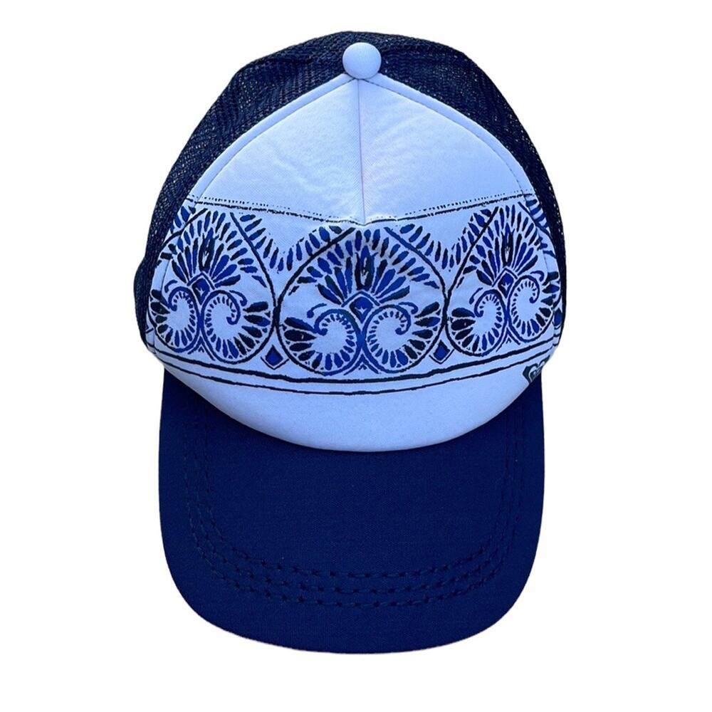 Roxy blue white SnapBack trucker hat